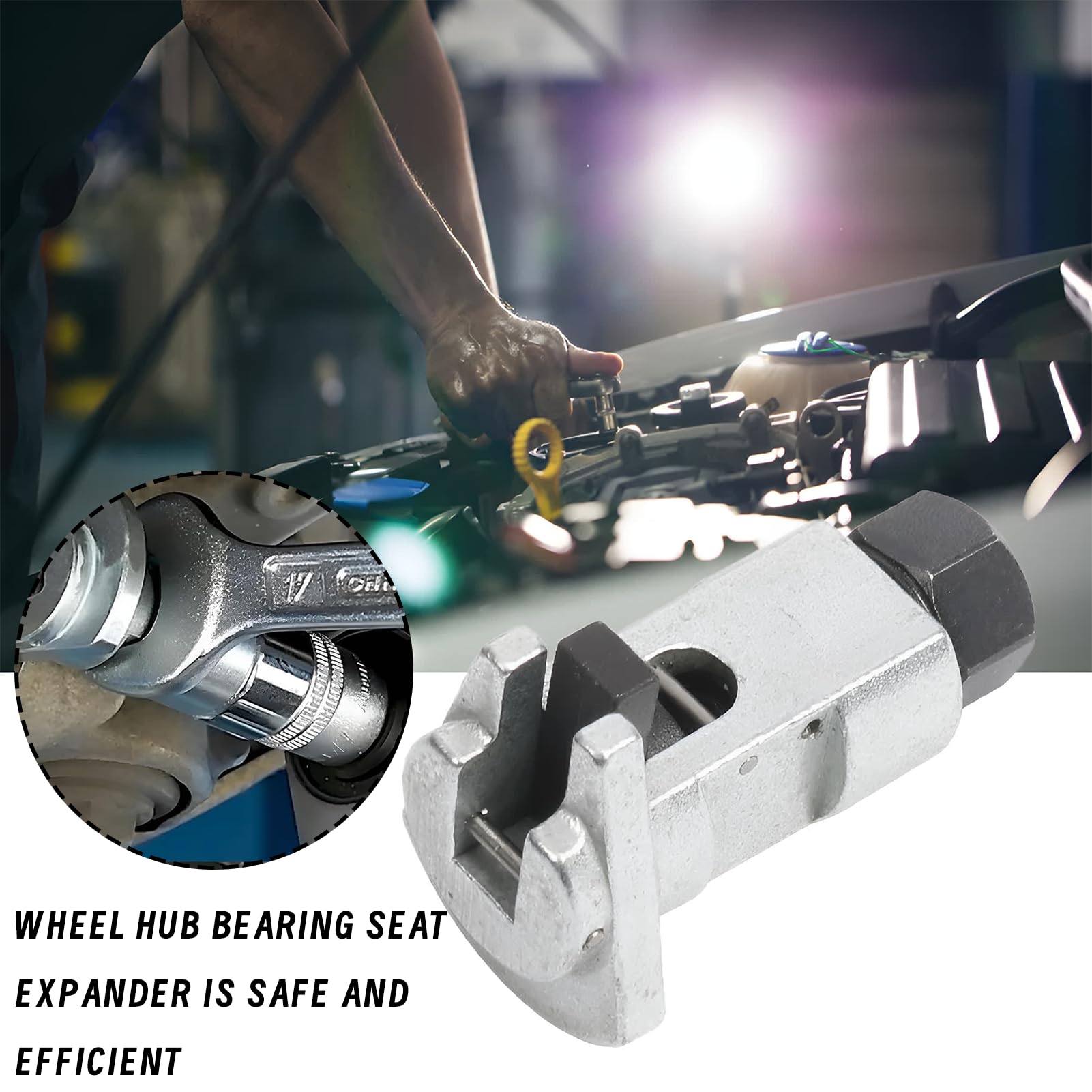 Herramienta para amortiguadores de automóvil, expansor de asiento de rodamiento de rueda, separador de suspensión universal, herramienta para amortiguadores de acero, adecuada para extracción