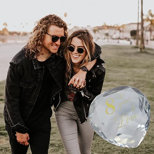 Miniatura 72 de Regalos de cristal de 30 aniversario para marido, esposa, novio o novia, lindo aniversario de boda, día de San Valentín, regalos románticos para 30