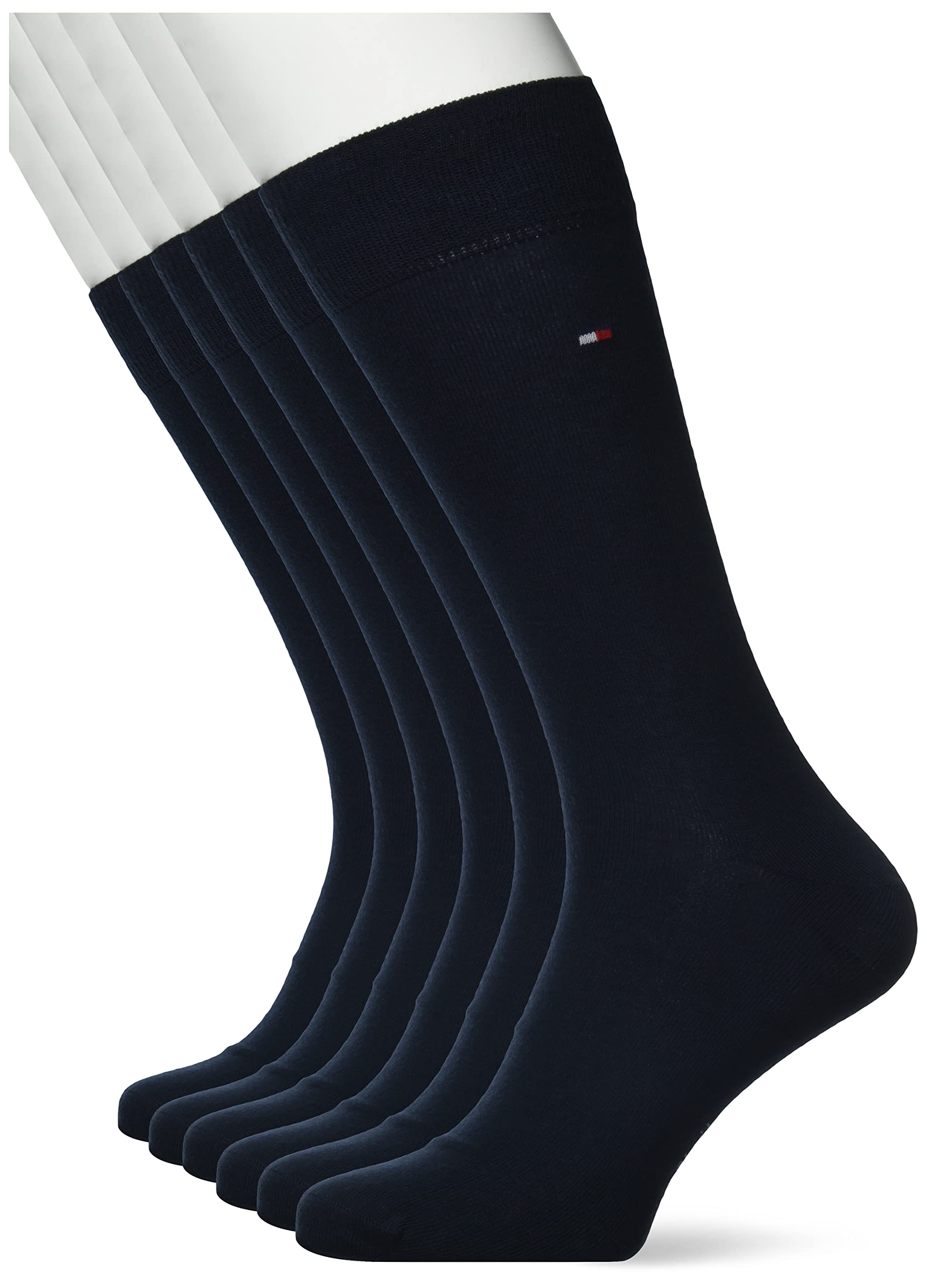 Tommy Hilfiger Męskie klasyczne skarpety CLSSC (6 sztuk), Ciemnogranatowy, 62