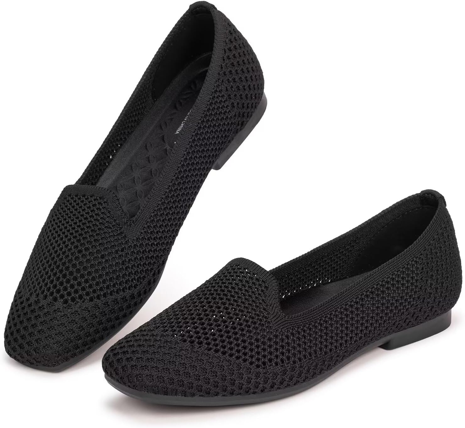 Frank Mully Women's Loafer Flats Square Toe Comfortable Office Work Shoes, Cute Penny Loafer Slip On Walking Driving Shoes - Image 3