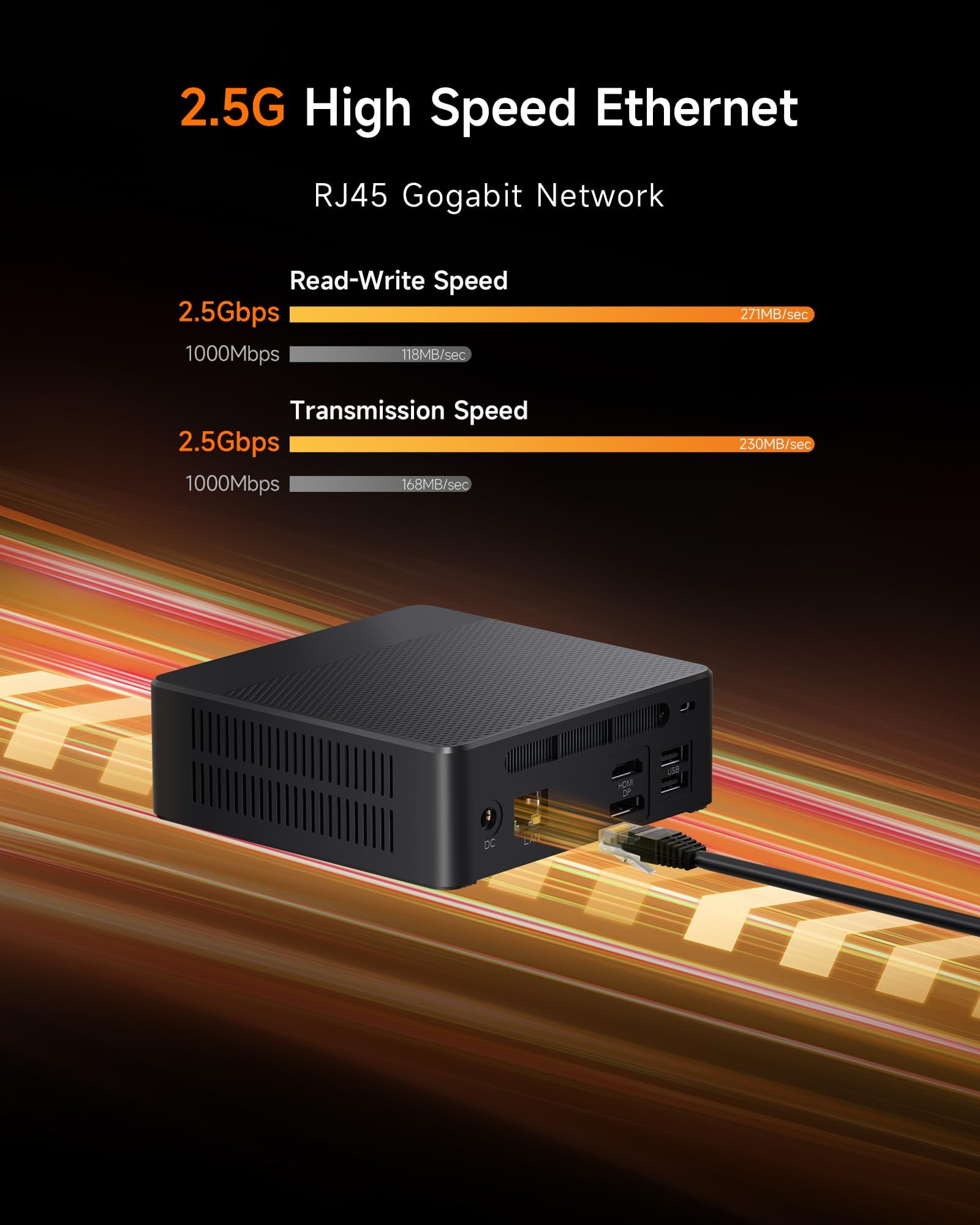 Zrasu Mini PC Desktop, Pentium Gold 6500Y (Up to 3.4GHz), 32GB DDR3 512GB M.2 SSD, Micro Computer Support 4K Dual Display, Dual WiFi, BT 5.0, Small Form Factor Business Office Home PC — view 5