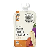 Vista 11 de Serenity Kids 6+ Meses de puré de verduras orgánicas USDA para bebés, sin frutas azucaradas ni azúcar añadida, sin alérgenos, bolsa de 3.5 onzas sin