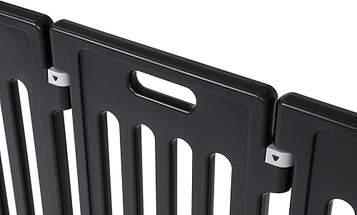 Miniatura 7 de BIRDROCK HOME Corralito para perros con puerta, 12 paneles, 25.6 pulgadas de alto, plástico fuerte, antideslizante, puerta segura para mascotas,