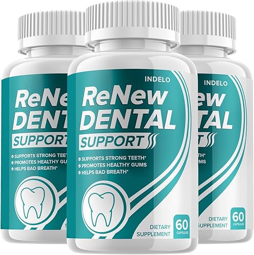Renueva las cápsulas de apoyo dental, renueva las píldoras de apoyo dental, renovar las revisiones de apoyo dental, suplemento de dientes y encías,