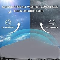 Vista 6 de Perrera para perros grandes de 8 x 4 x 6 pies, corralito de acero soldado resistente con techo impermeable, cuencos giratorios de 360°, cerramiento