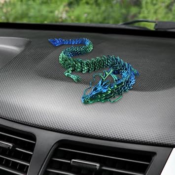3D Printed Dragon Toy, Articulated 3D Printed Dragon Figurine, 11.8 Inches Flexible Articulated Dragon Toy, Dragon Toy Dragon Decoration, Children's Dragon Figurine