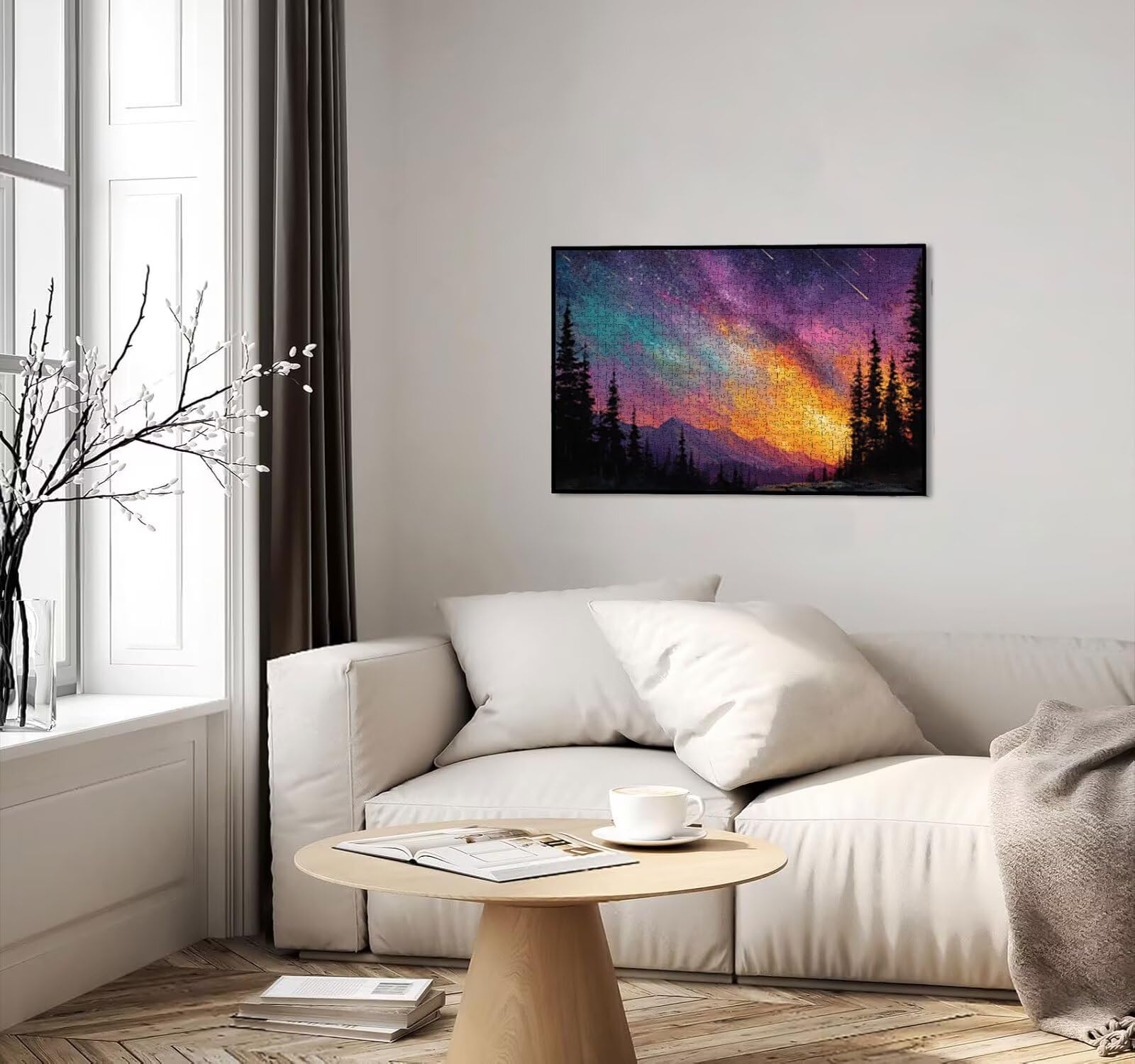 Puzzle 1000 sztuk, 3D Gwiazda Góra Puzzle dla Dorosłych Wyzwanie, Artystyczne Puzzle Edukacja, Zabawne I Stymulujące Dekoracyjne Puzzle dla Rodziny, jako prezent i dekoracja ścian R6KH896