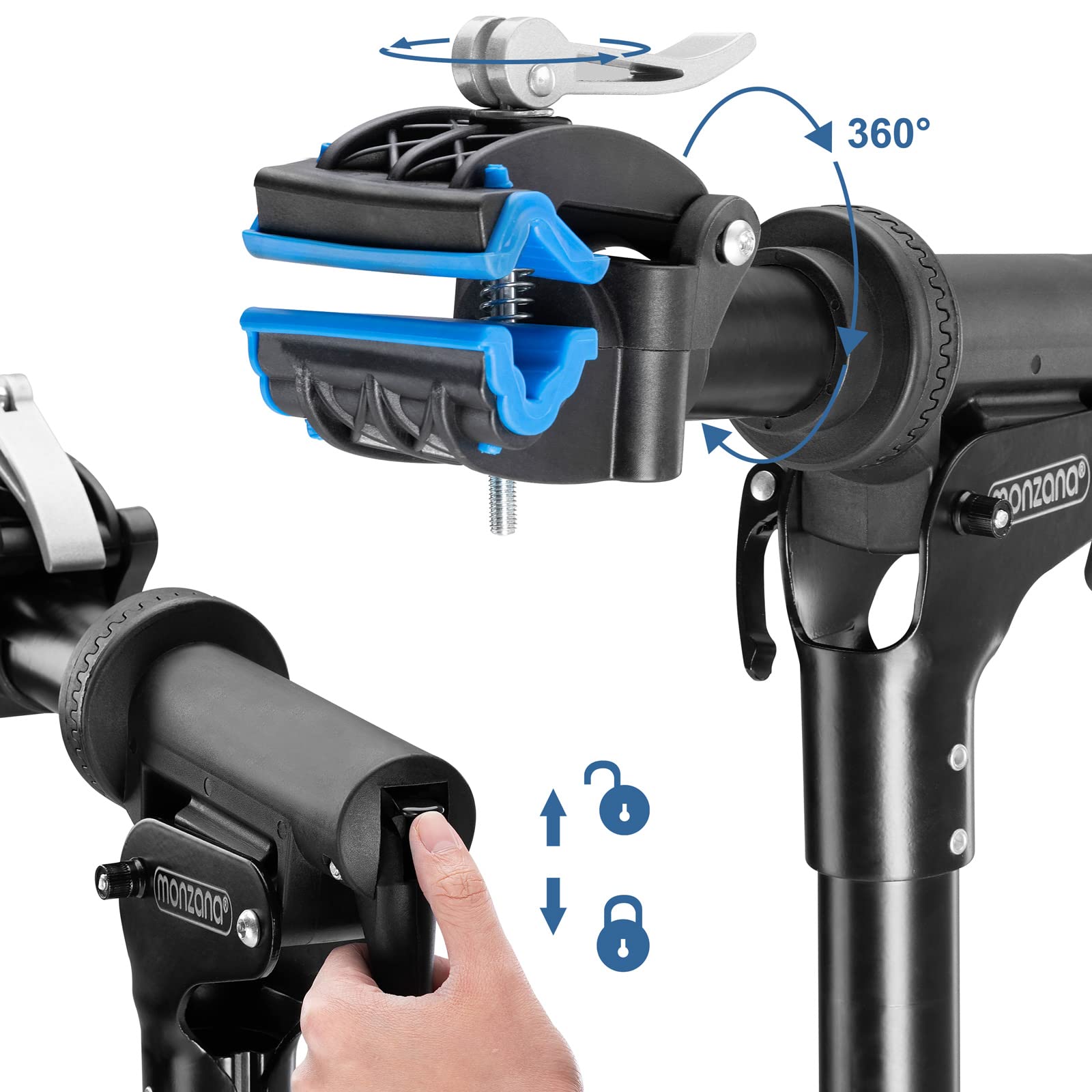 Buy Monzana Bicycle Assembly Stand Foldable 50kg 110lbs Quick Release