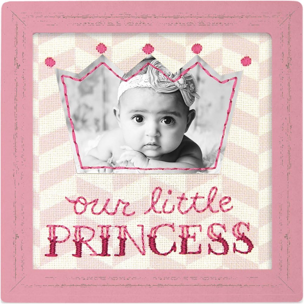 Dimensions 'Little Princess' Photo Frame Embroidery Kit, 5'' x 5''