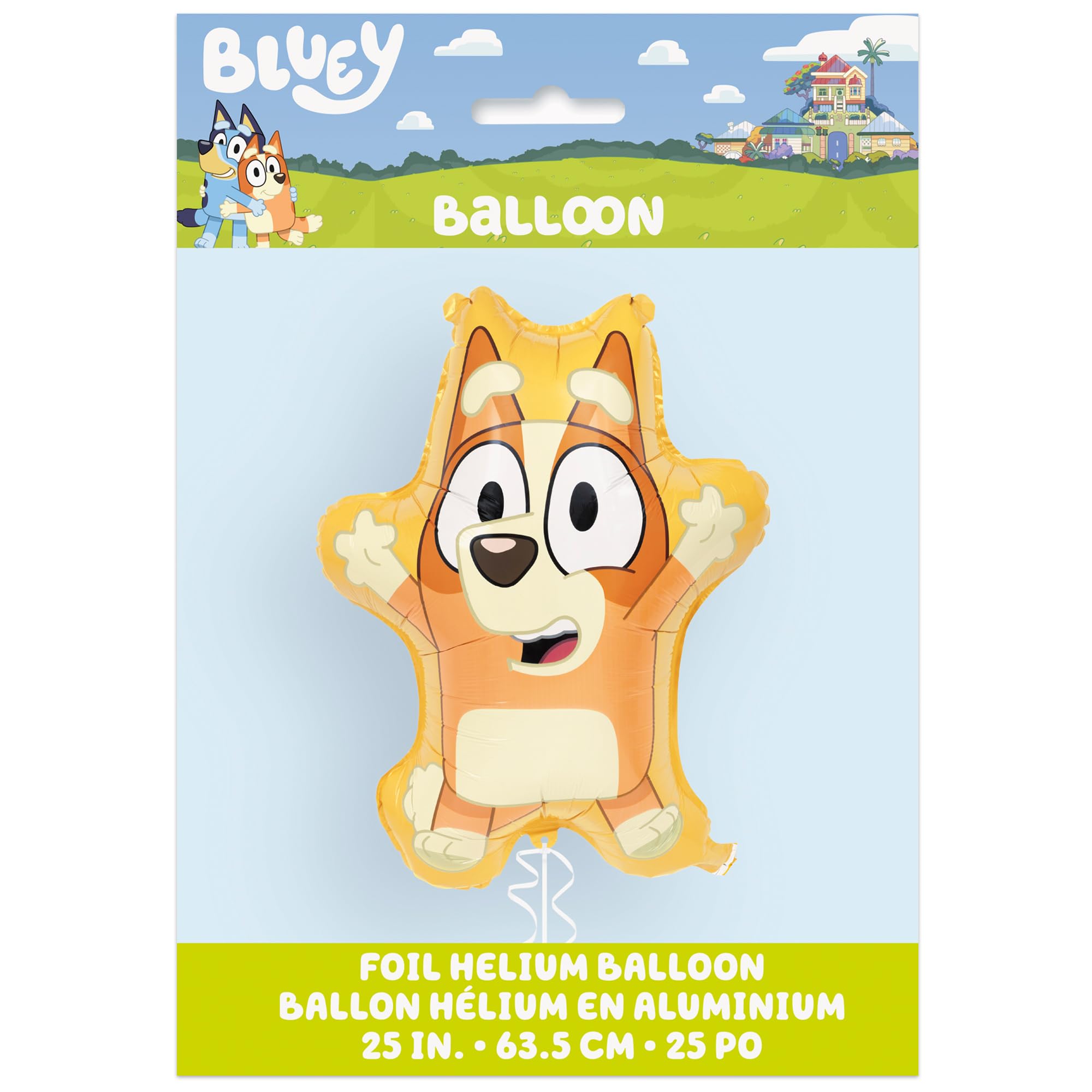 Toyland® Paquete de globos de aluminio Bluey & Bingo - 2 globos de personajes de 32 y 1 globo