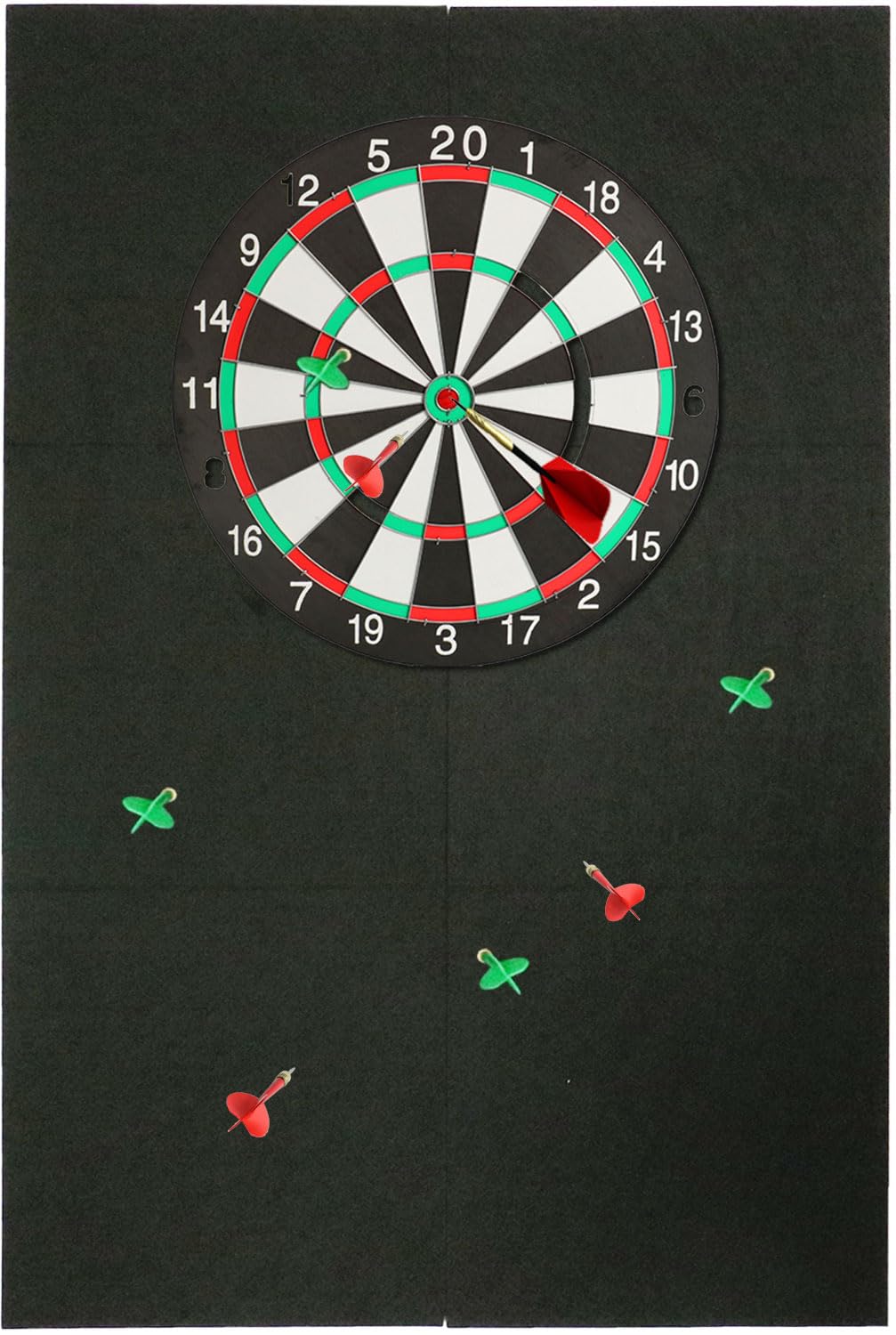 Dart Board Wall Protectors 36''x24'': Large Dartboard Surround Backboard Behind Dart Board Wall Backing