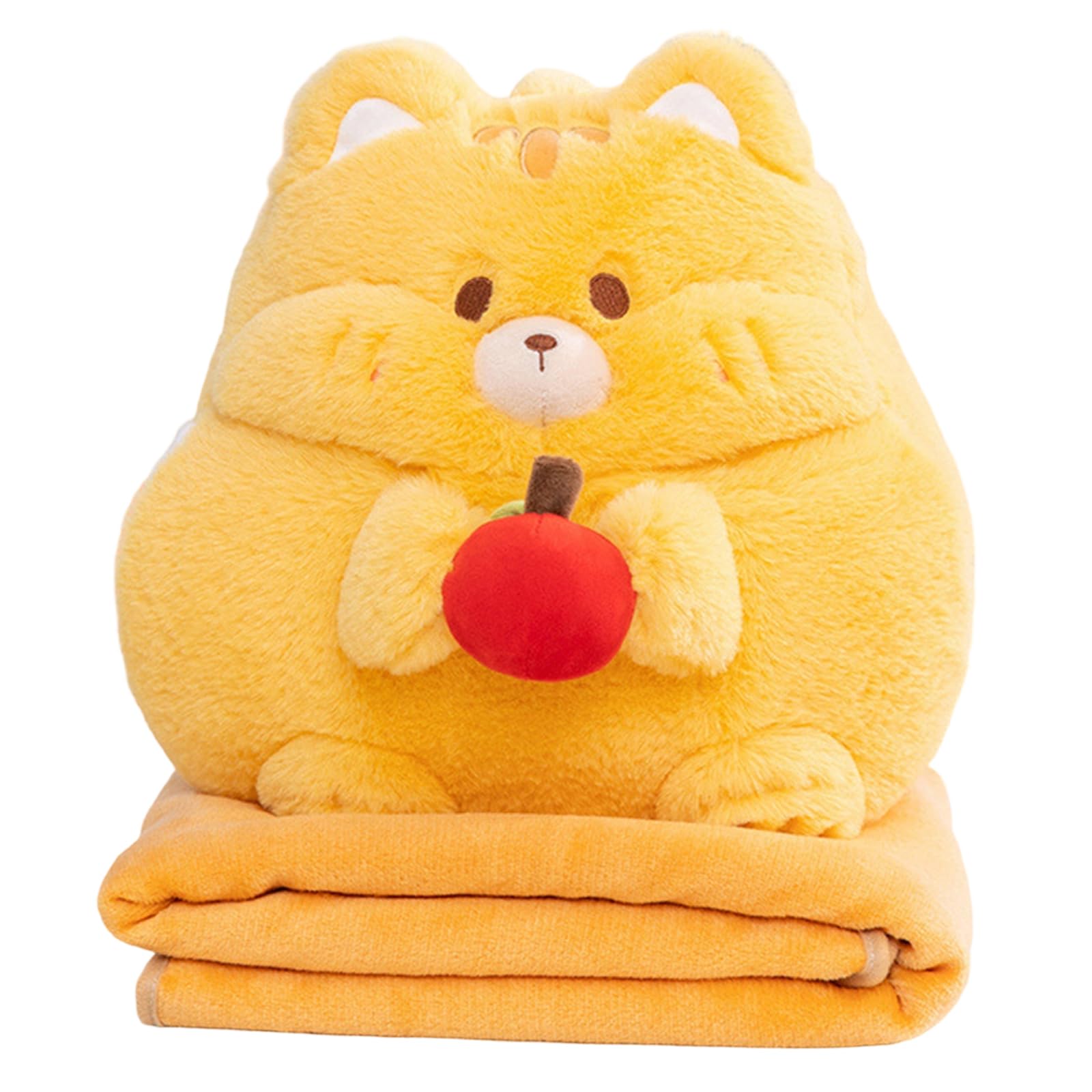 Tsophreniq Multifunctional Plushie Pillow Blanket with Lovely Animal Pattern for Home Travel Use Sleep Pillow Blanket