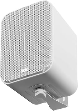 مجموعة مكبرات صوت خارجية OSD Audio، زوجان من مكبرات الصوت المثبتة على السطح مقاس 4 بوصات باللون الأبيض بقوة 80 وات + كابل مكبر صوت بطول 100 قدم، مقاومة للطقس IP54، مثالية للفناء والمسبح والشرفة والصوت في الفناء الخلفي