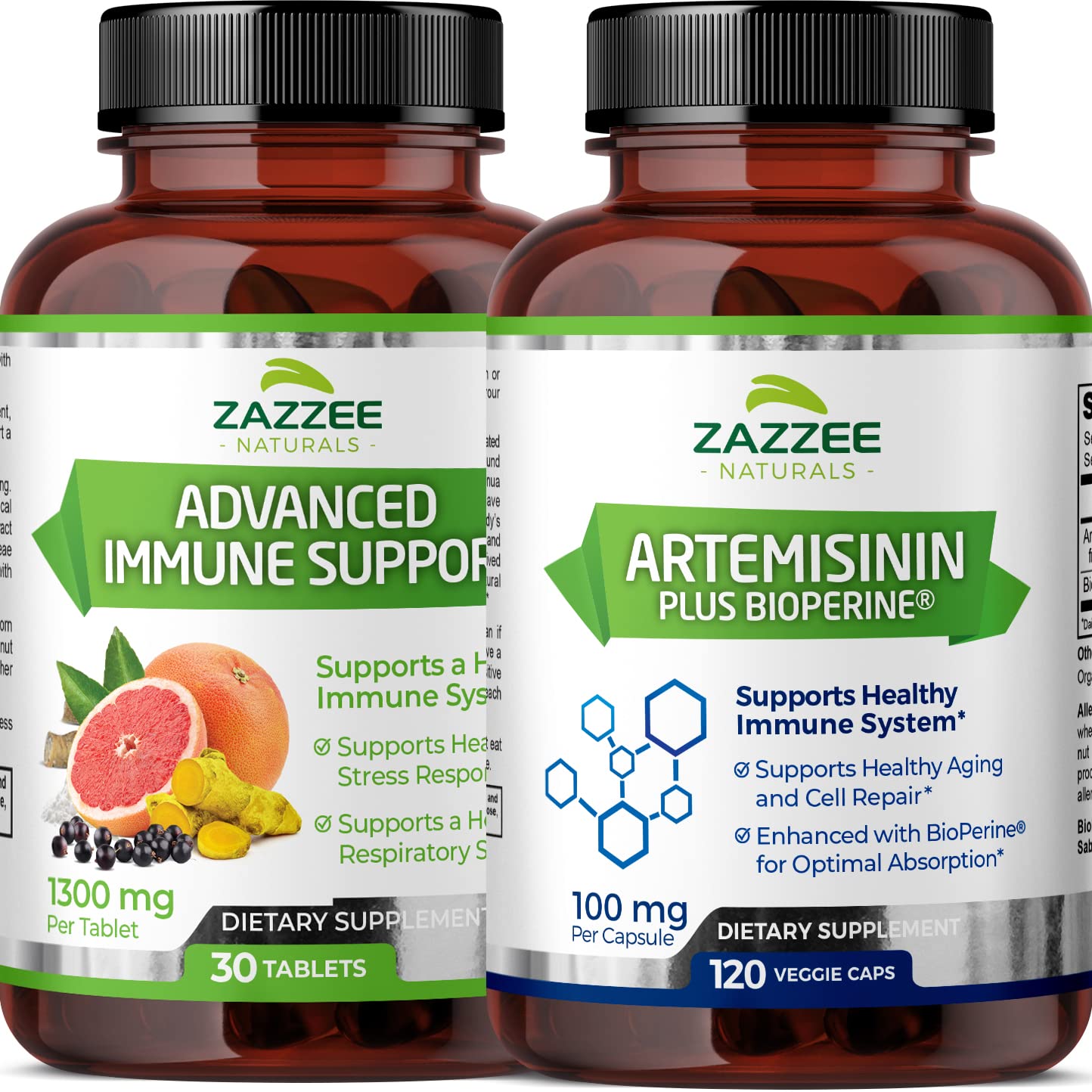 ZazzeeArtemisinin Capsules and Advanced Immune Support Tablets
