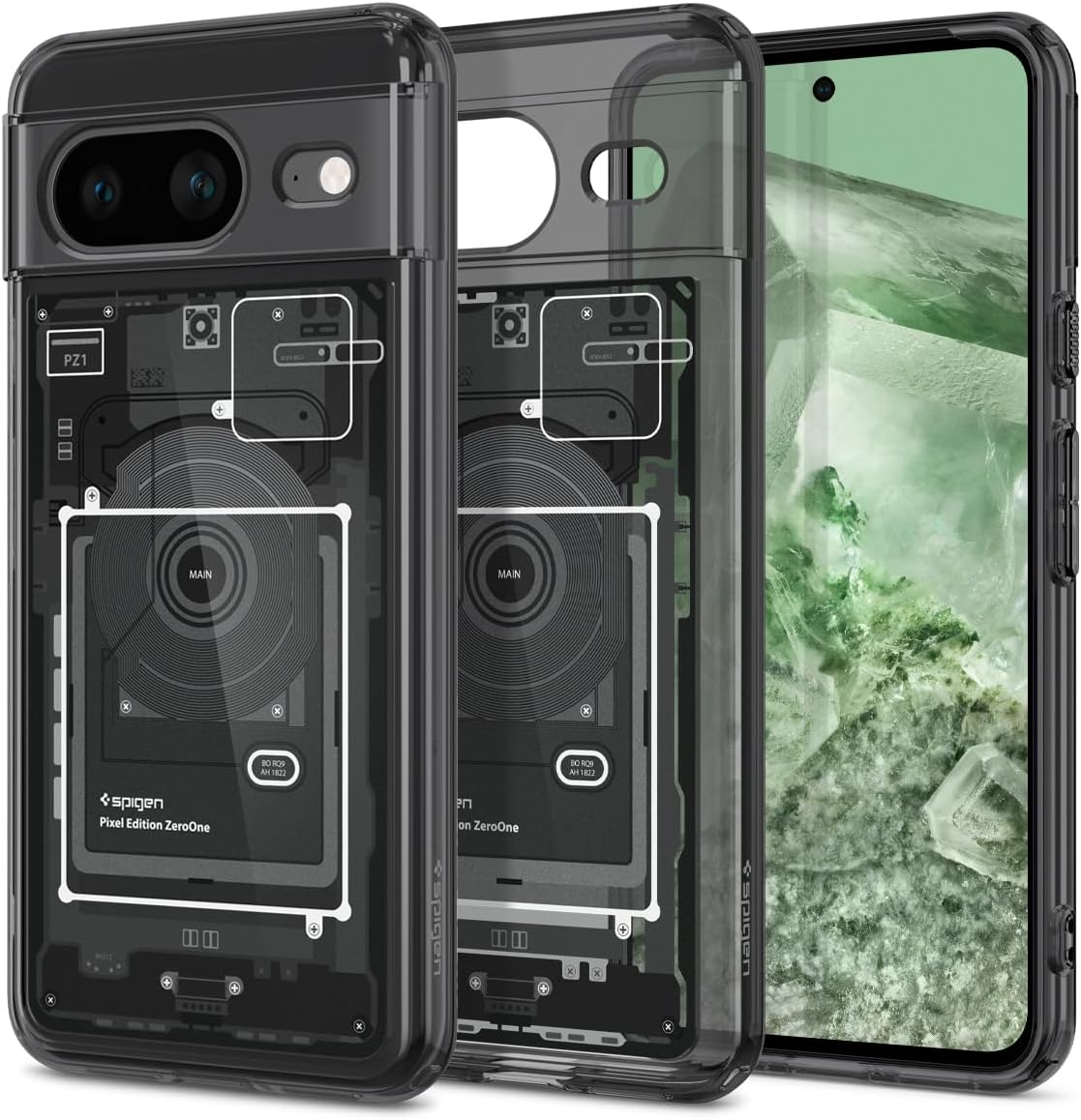 Spigen Ultra Hybrid Designed for Pixel 8 Case (2023), [MilitaryGrade Protection] Zero One