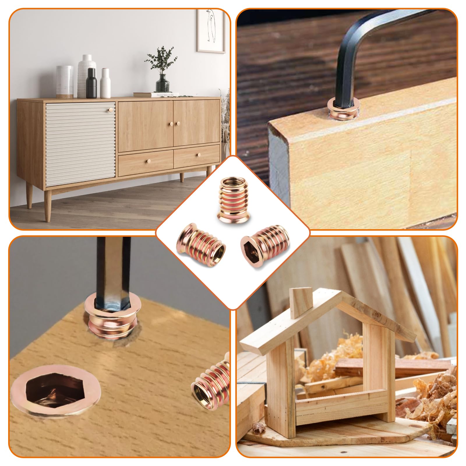 85 Pezzi Inserti Filettati Dado, 1/4x15(M6*15)Rivetti Filettati - Foto 10