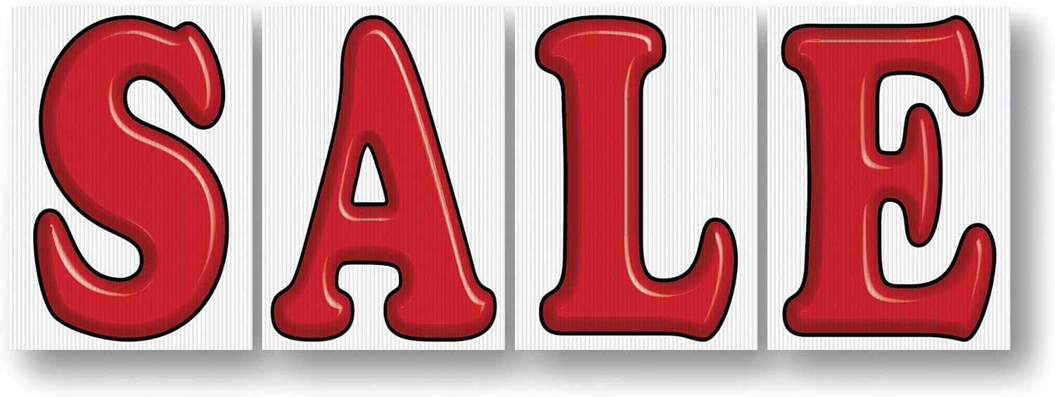 Jumbo Under The Hood Sign Kit - Sale - Red - 29ʺW x 41H - 4 Panels