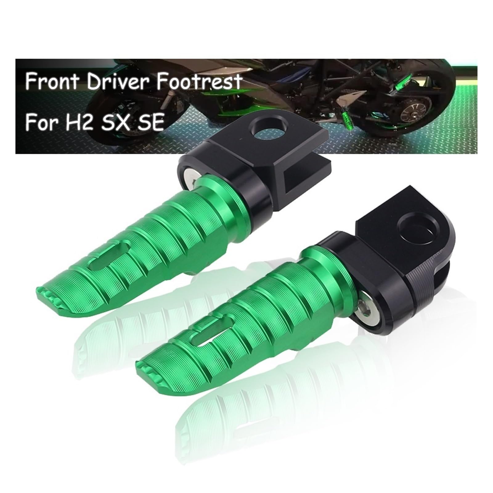 ⭐︎ぴ Z for Kawasaki H2 SX H 2 SE 2022-2023 Rotating Foot Pegs Front