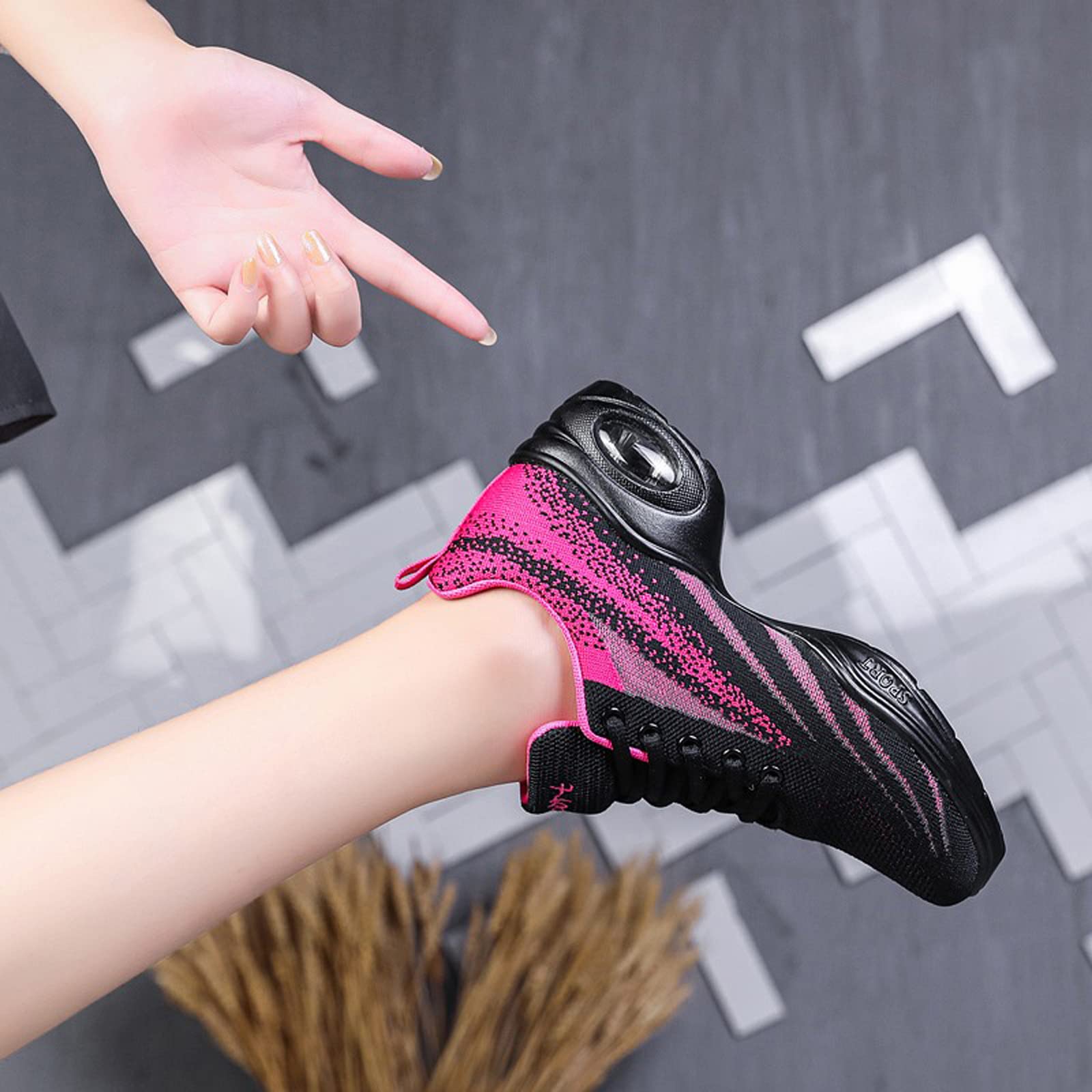 Zapatos de danza para mujer, zapatos de jazz, modernos, danza, gimnasia, zapatillas de deporte, cómodas, para caminar, fitness
