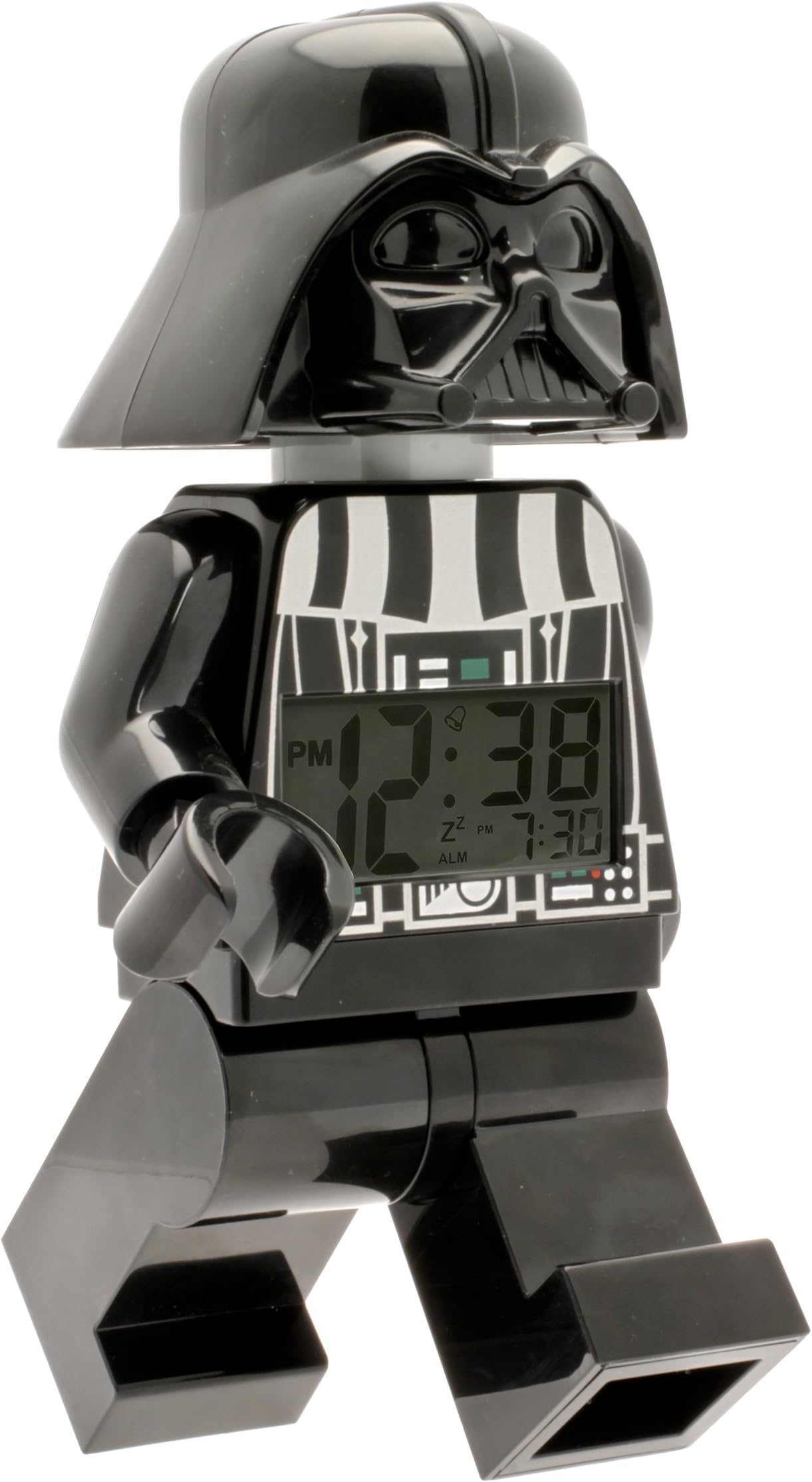 LEGOWatchesandClocks Lego Star Wars 9002113 Darth Vader Kids Minifigure Light Up Alarm Clock, Black