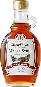 モンファボリ メープルシロップ 250g 瓶 [ 液だれ防止キャップ カナダ産 グレードA アンバーリッチテイスト ]