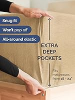 Vista 190 de Extra Deep Pocket Split King Sheets - 5 Piece Breathable & Cooling Bed Sheets - Hotel Luxury Bed Sheet Set - Soft, Wrinkle Free & Comfy - Easily