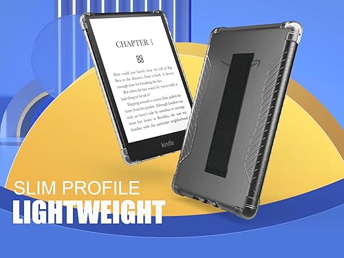 Miniatura 200 de MoKo Funda para Kindle Paperwhite de 6.8" (11ª generación-2021) y Kindle Paperwhite Signature Edition, ultra transparente, suave, flexible, Negro