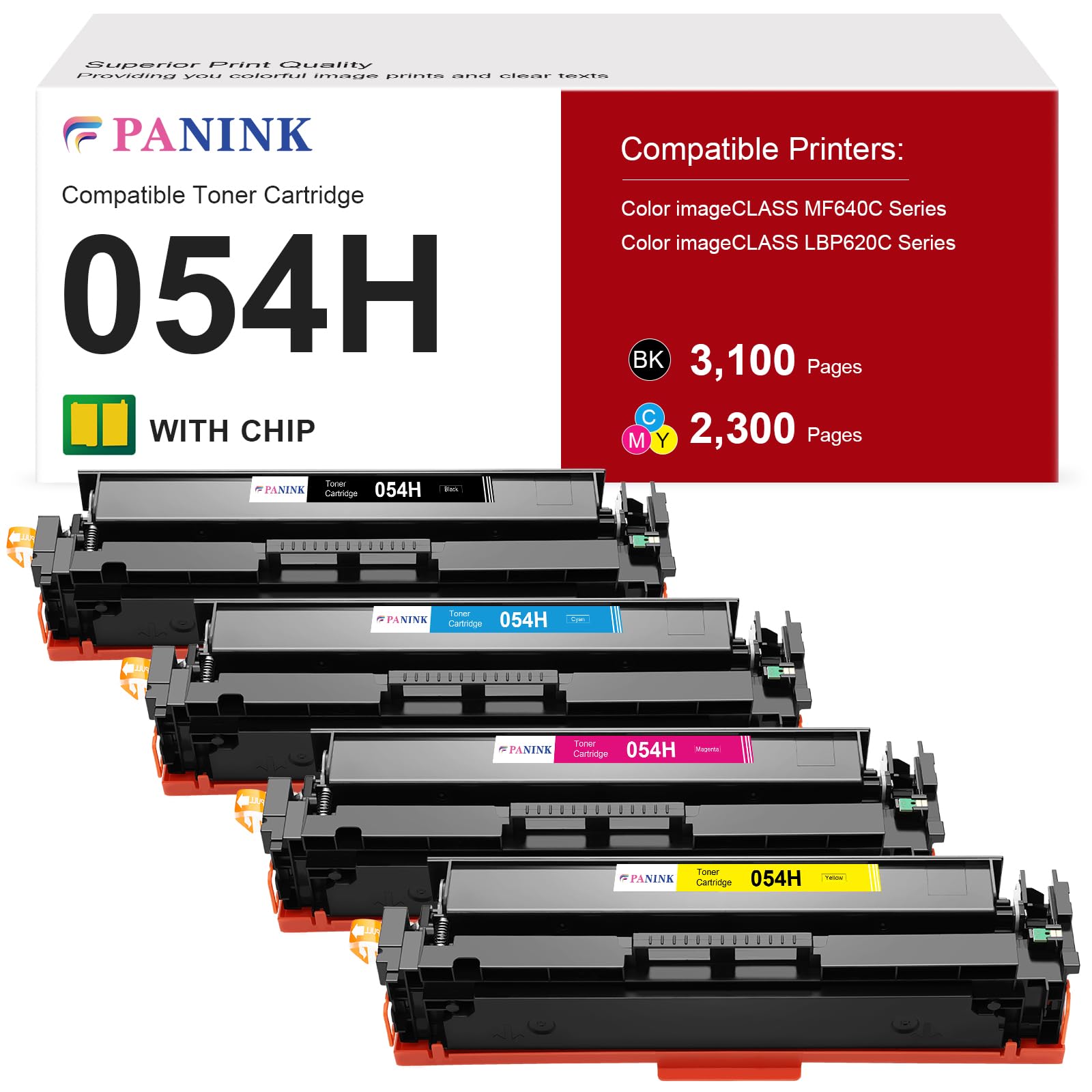 Canon 054 トナーカートリッジ 4色セット Amazon.co.jp: PANINK 054H 大容量トナーカートリッジ Canon 054 054H
