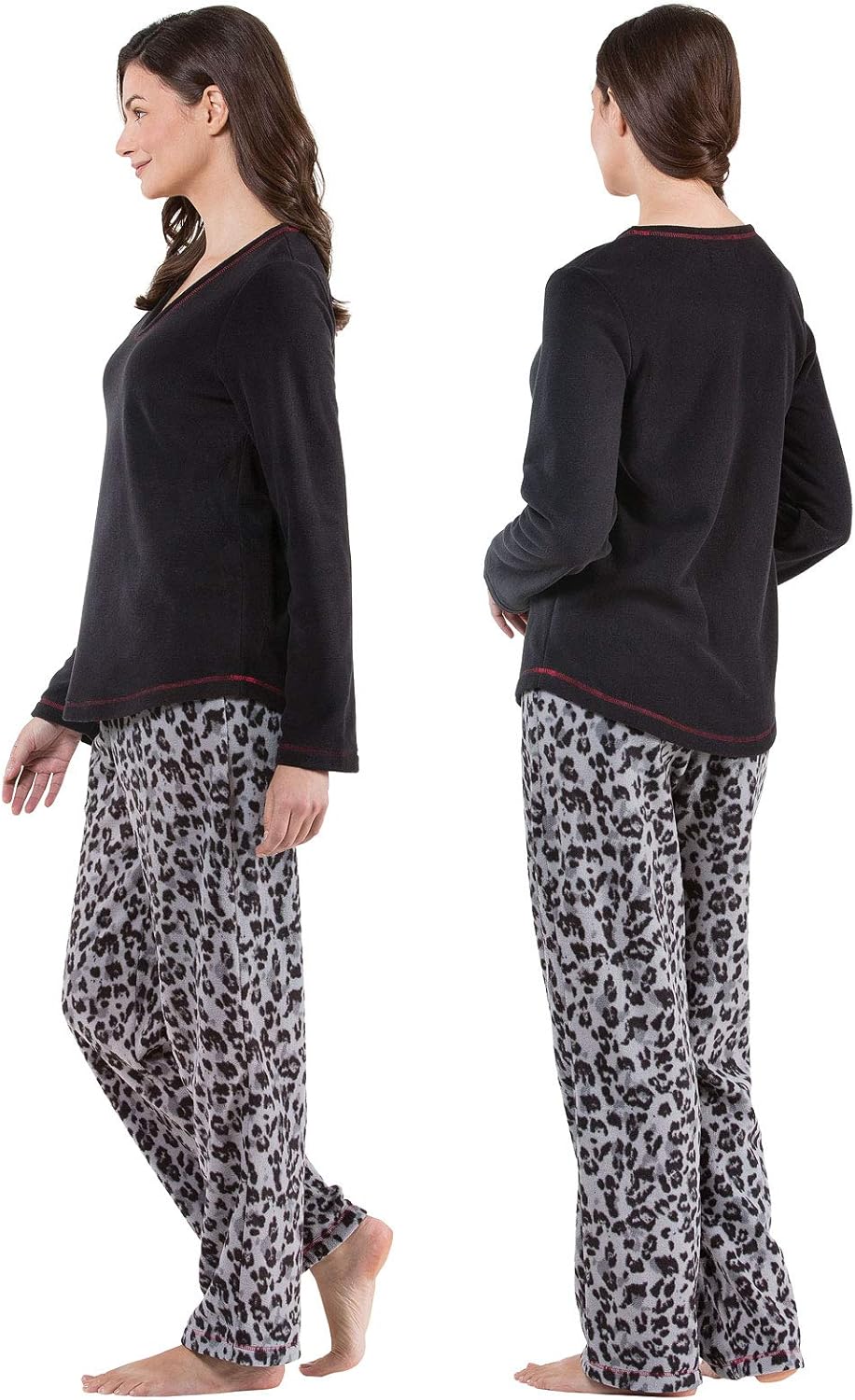 PajamaGram Fuzzy Pajamas For Women - Snuggle Fleece PJ Set For Women - Image 2