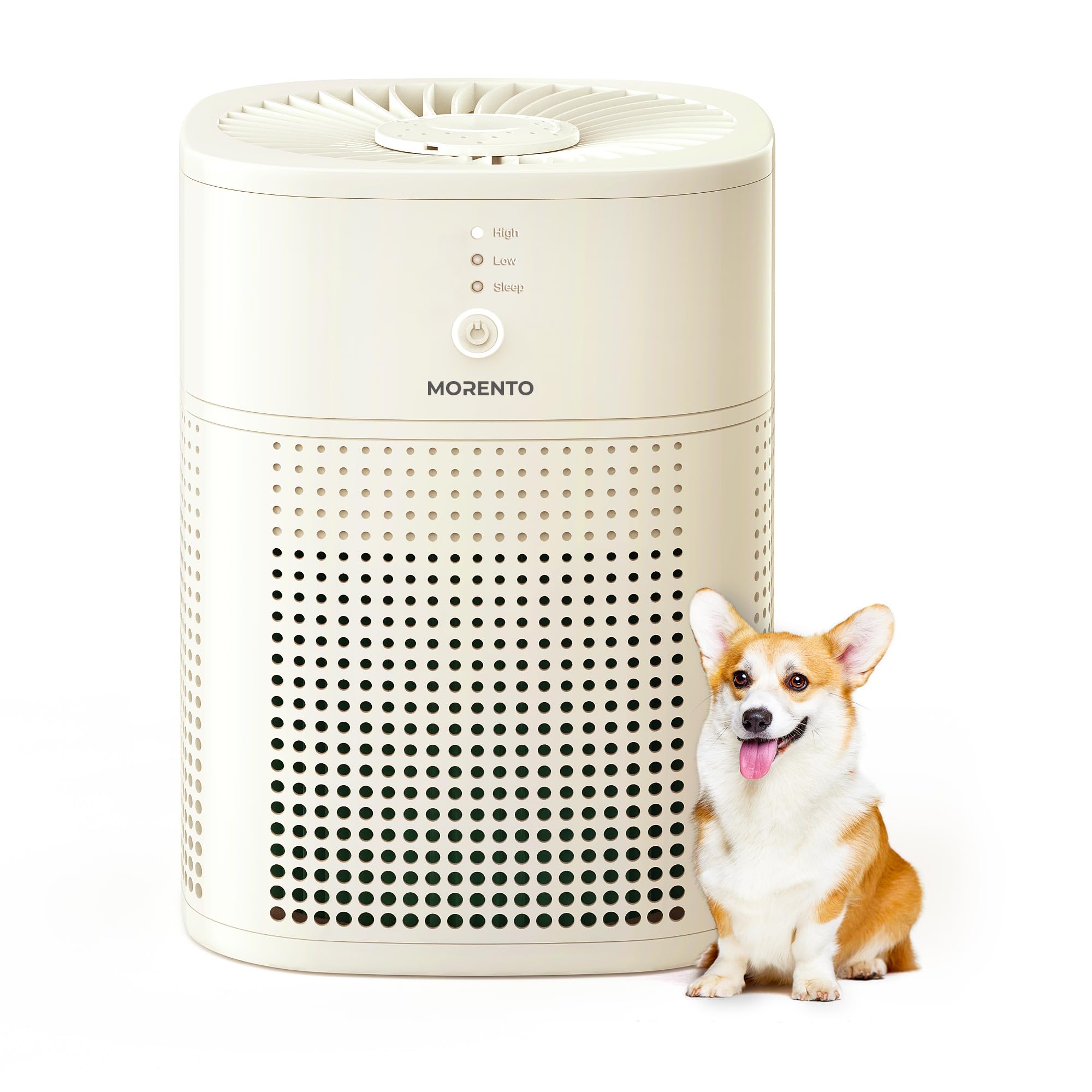MORENTO Air Purifiers for Bedroom HEPA Filter for Smoke Pet Dander with Fragrance Sponge Small Air Purifier with