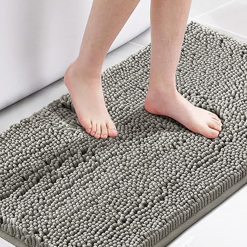 Miniatura 16 de H.VERSAILTEX Alfombra de Baño Alfombra de Baño Alfombras de Baño para Baño Antideslizante Alfombras de Baño Extra Gruesas de Chenilla 17" x 24