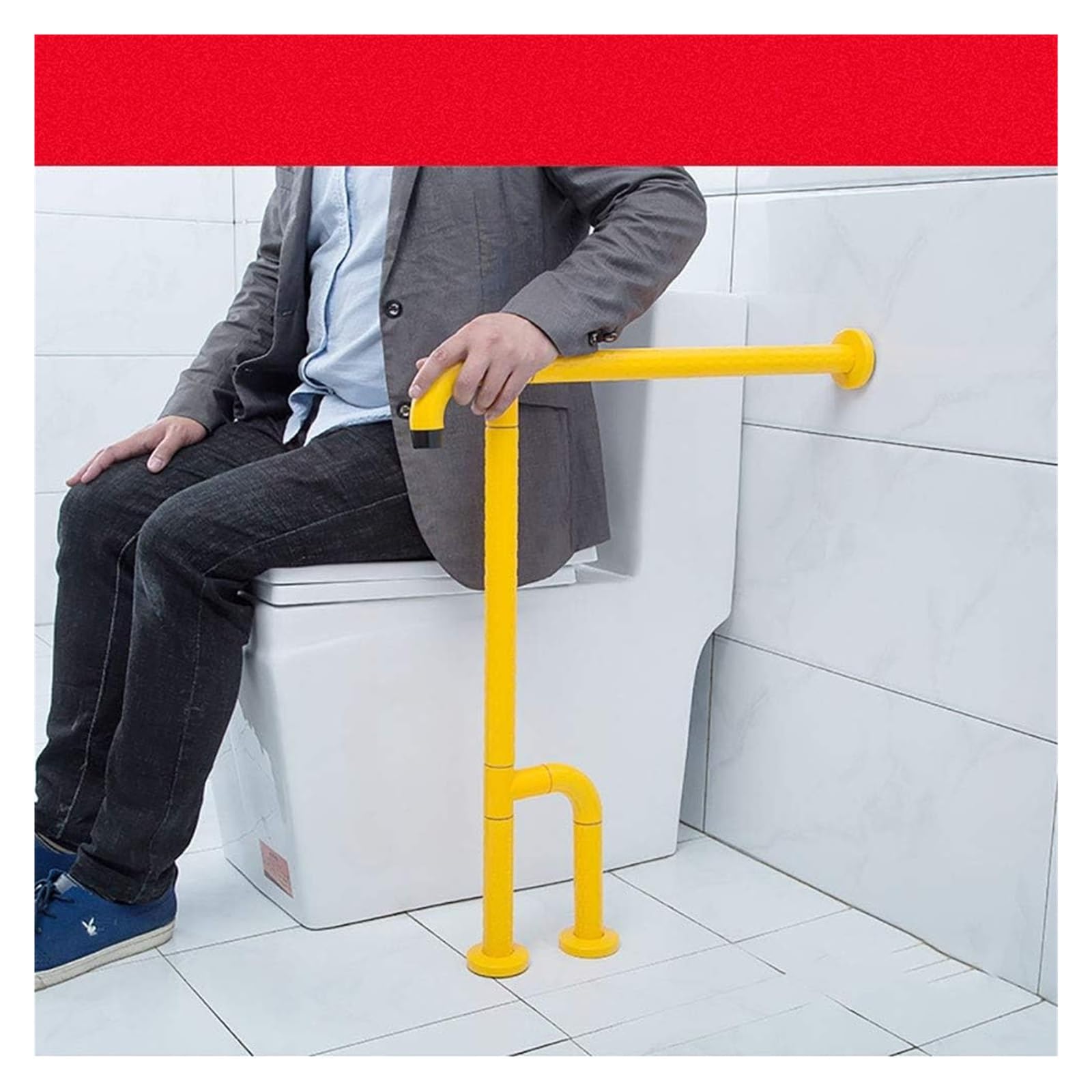 Barras De Apoyo Para Baño, Pasamanos, Barras De Seguridad Para Ducha, Barras De Apoyo En Forma De T De Acero Inoxidable Y Nailon, Barras De Apoyo Para Baño Montadas En La Pared, Toalleros De Pie