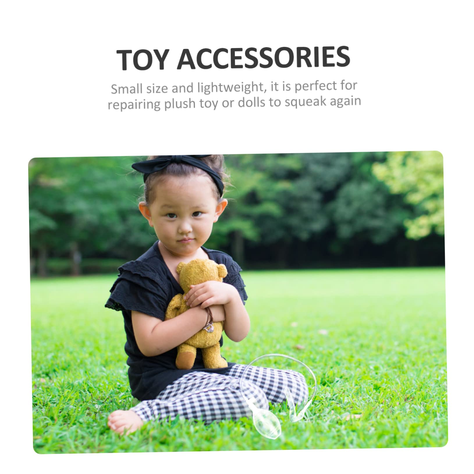 BESPORTBLE 6Pcs Plastic Squeakers Inserts for Rattle DIY Squeaky Accessories Sound Makers for and Lightweight Plastic Squeaky Tool