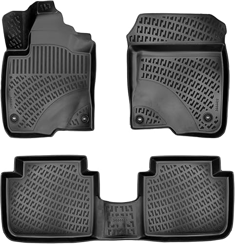 Croc Liner Alfombrillas delanteras y traseras para todo tipo de clima, ajuste personalizado, compatible con Honda HRV  2023-2024