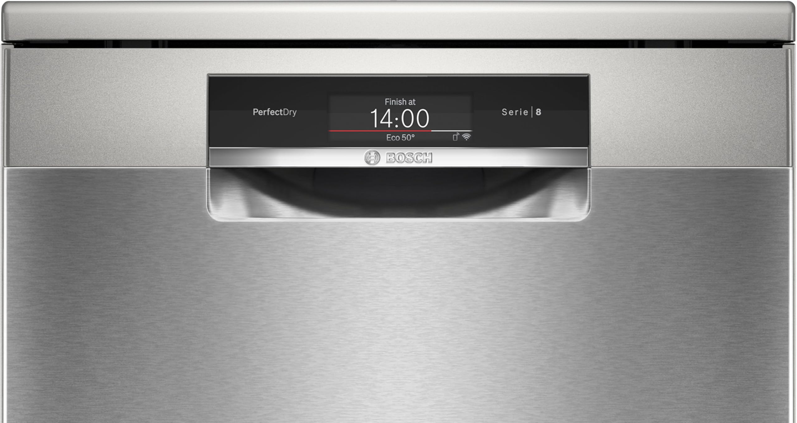 Bosch SMS8TCI04E Serie 8, Geschirrspüler Freistehend 60 cm, Made in Germany, Besteckschublade, PerfectDry - extra trockenes Geschirr, Smart Start, Starke Reinigung, Gebürsteter Stahl Anti-Fingerprint