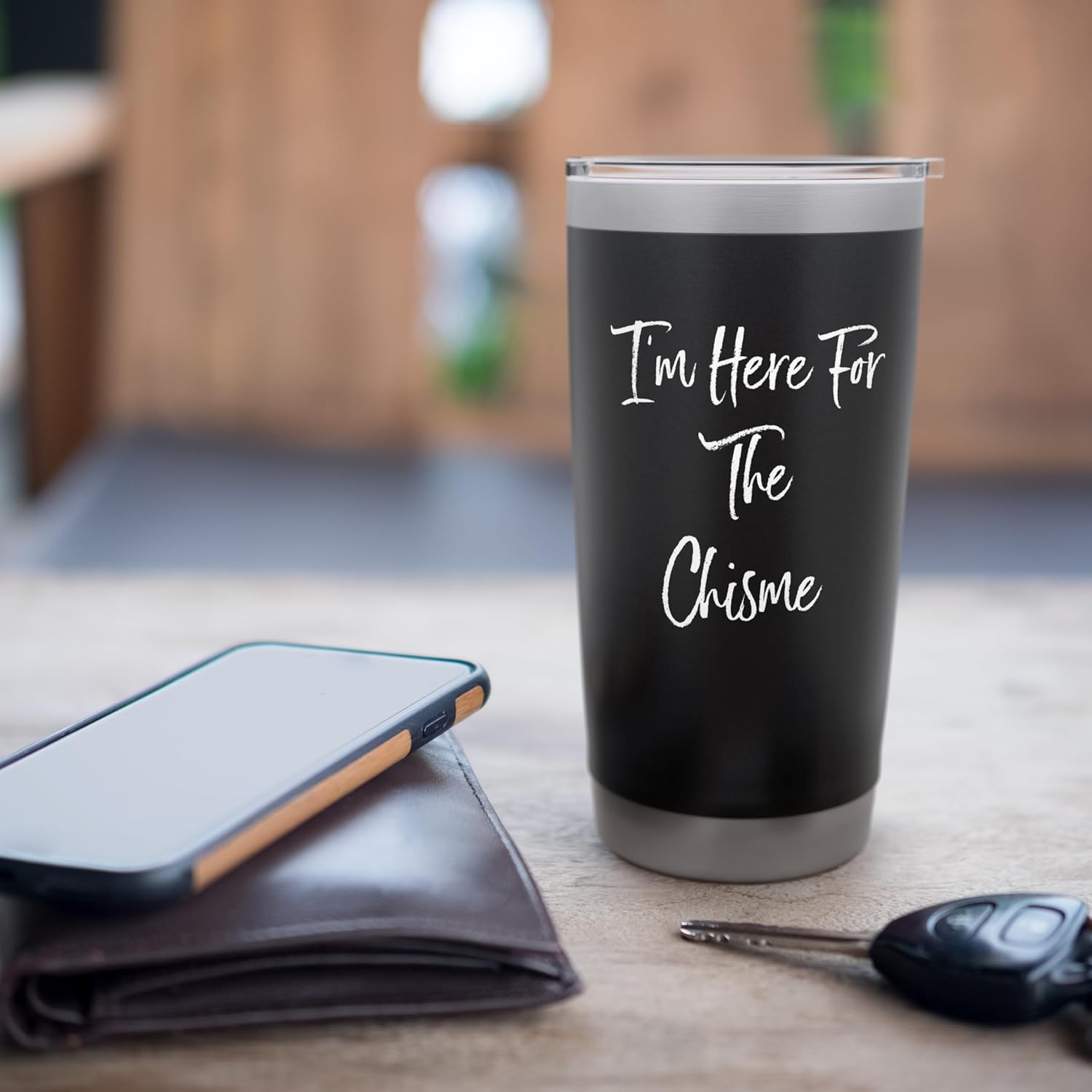 I'm Here for the Chisme Funny Stainless Steel Insulated Tumbler - Image 7