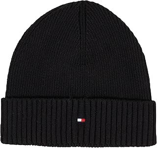 Tommy Hilfiger Men's Essential Flag Beanie with Cashmere