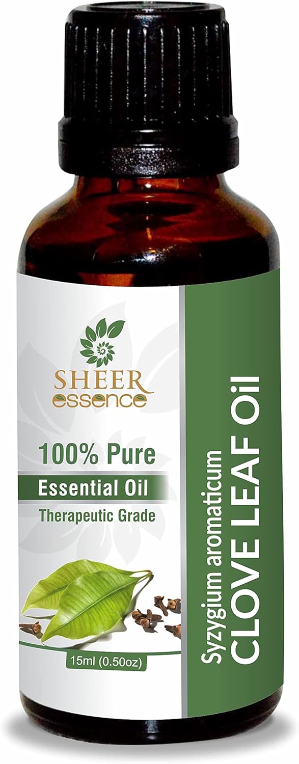 Clove Leaf Oil (Syzygium Aromaticum) Essential Oil 100% Pure Natural Undiluted Uncut Therapeutic Grade Oil 16.90 Fl.OZ