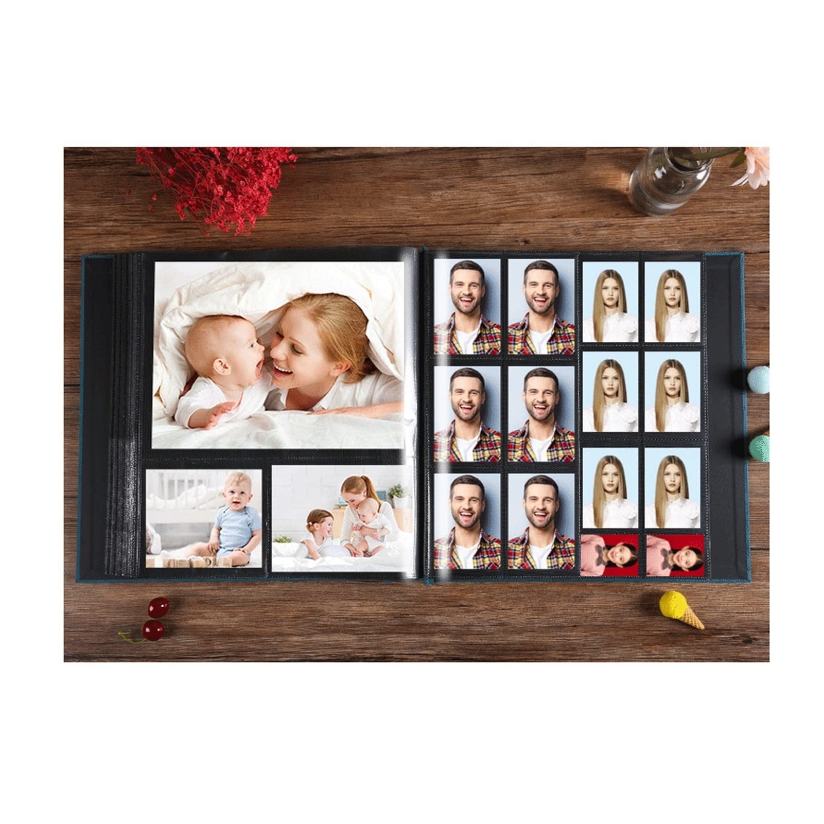 Fotoalbum DIY. Dinosaurier dreidimensionales Bild Baby Wachstumalbum Gedenkalbum Paste familiäre Version dickes und exquisites handgemachtes Album mit großem Kapazität Fotobuch ( Color : 02 , Size : M