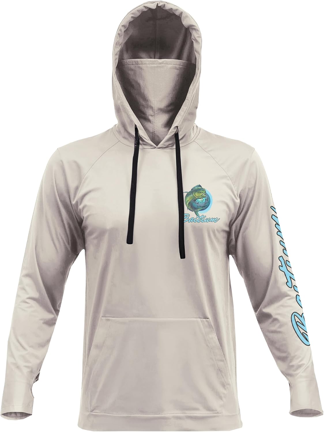 Fishing Shirts for Men,UPF50 Hooded Long Sleeve with Gaiter, Sun Protection Dry Fit Apparel, Face Mask, Fishing Clothes