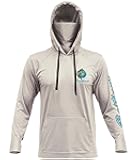 Fishing Shirts for Men,UPF50 Hooded Long Sleeve with Gaiter, Sun Protection Dry Fit Apparel, Face Mask, Fishing Clothes