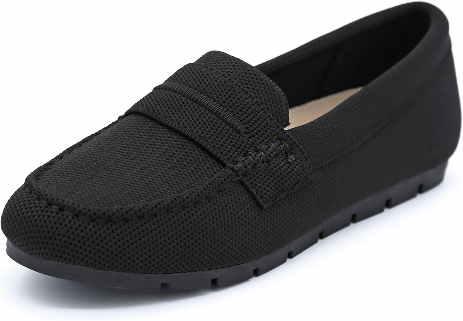 Loafers for Women Comfortable Slip On Working Shoes Womens Dressy Casual Work Flat Knit Shoes - Image 4