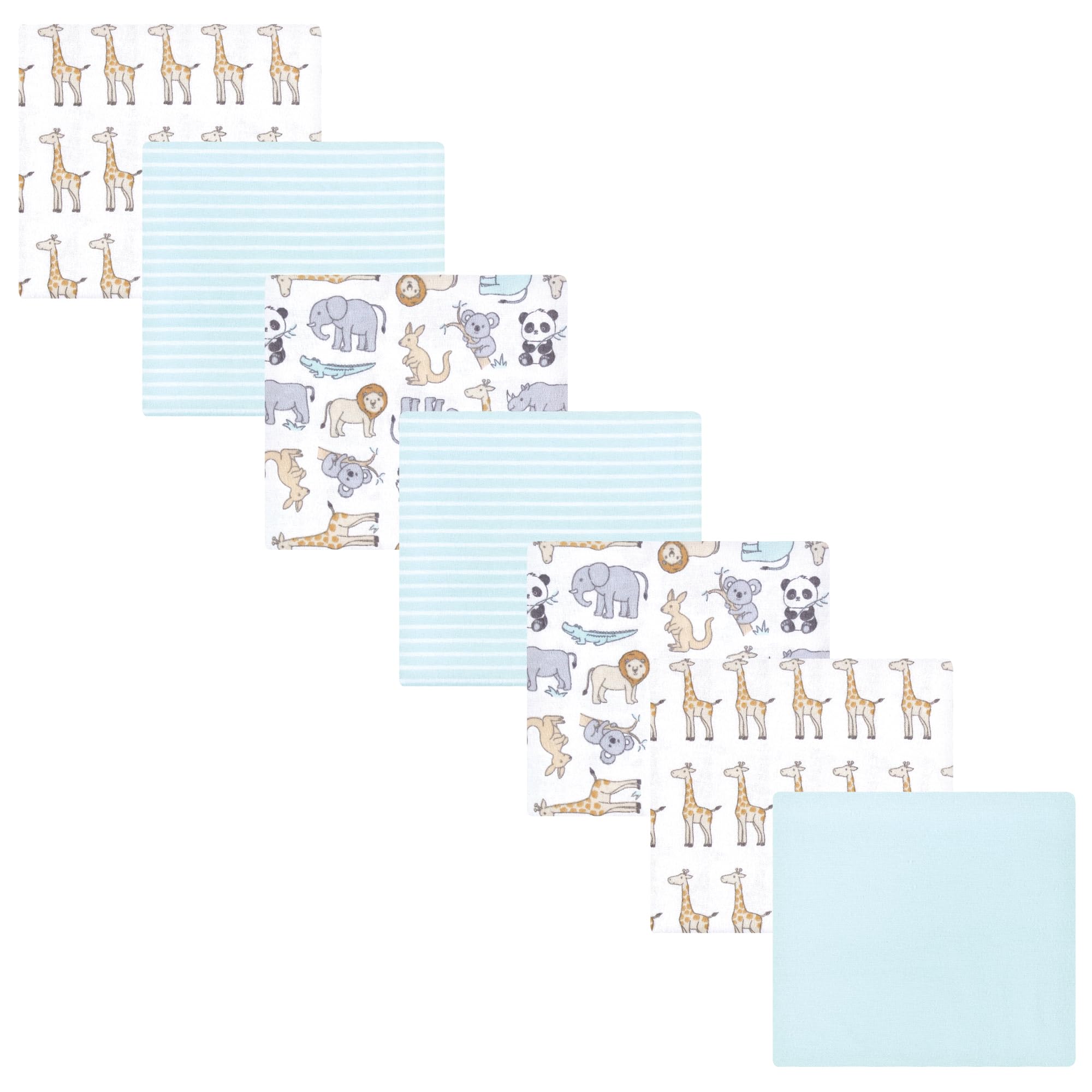 Luvable Friends Little Treasure Flannel Receiving Blankets 7pk