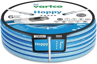 Hoppy 6-Layer Water Hose Garden Hose Garden Irrigation Flexible Hose Polyester Cross Braiding UV Resistant Anti Twist 36 Bar (3/4" 20m)