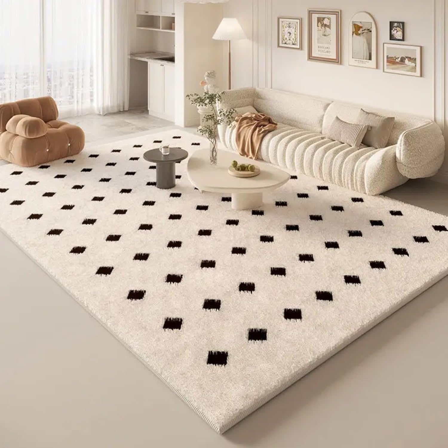 Large Size Rugs for Bedroom Fluffy Soft Study Rug Modern Style Living Room Decoration Carpet Thick Cloakroom Floor Mat(80x120cm/E)