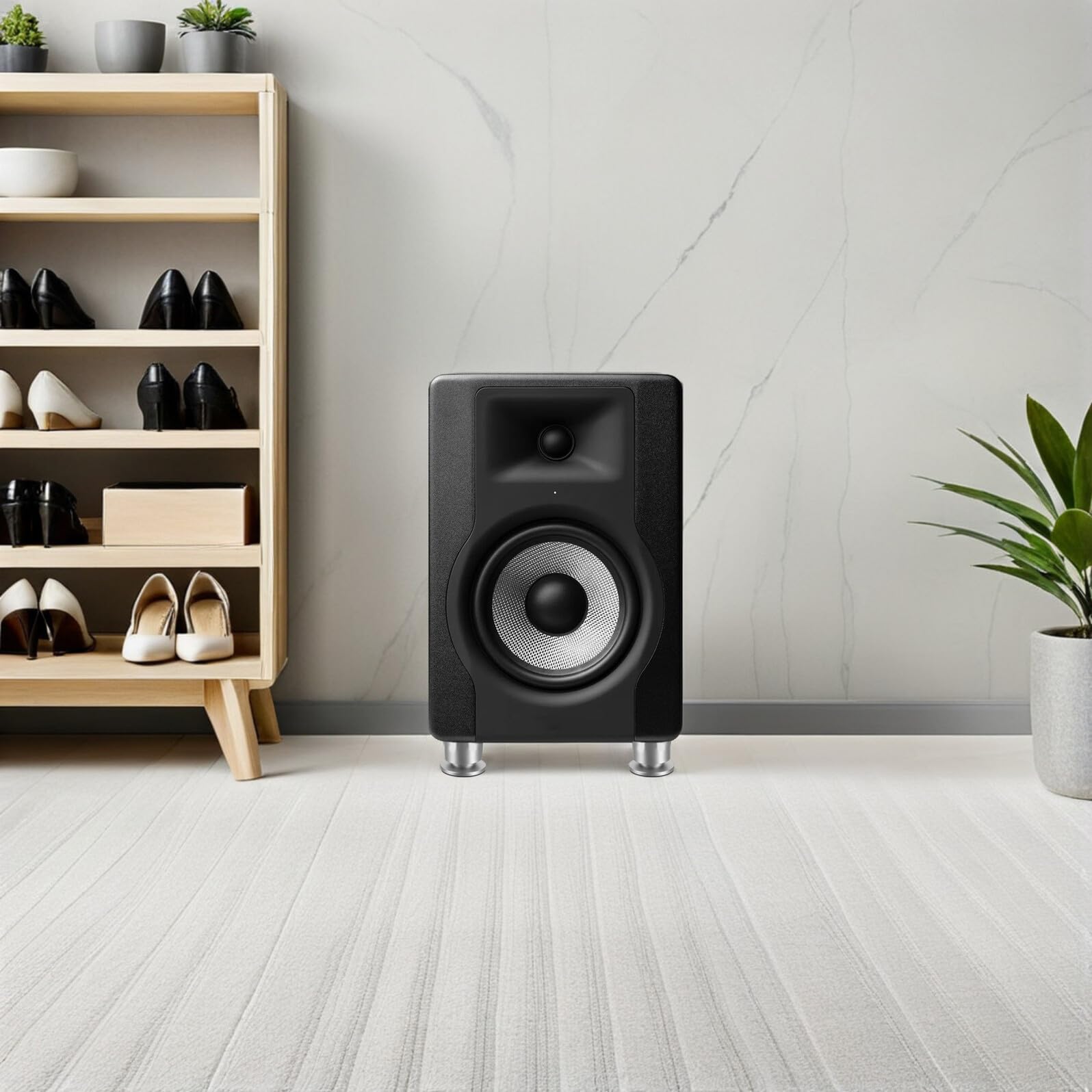VILLCASE Piedini Smorzatori per Altoparlanti 4 Pezzi in Metallo Cuscinetti Isolanti Antivibrazione per Apparecchiature Audio Giradischi e Amplificatori per Uso Hifi