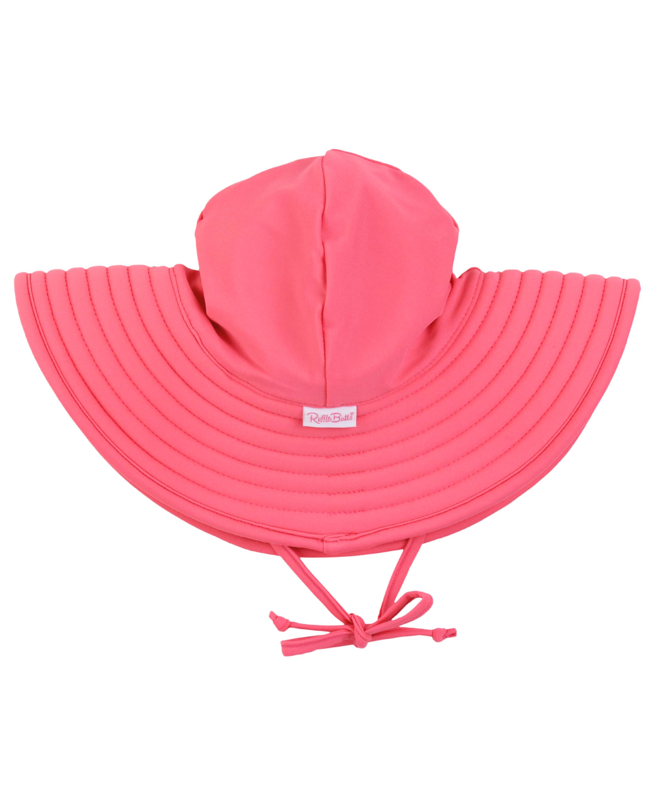 RuffleButts Toddler Girls UPF 50+ - Wide Brim Sun Hat