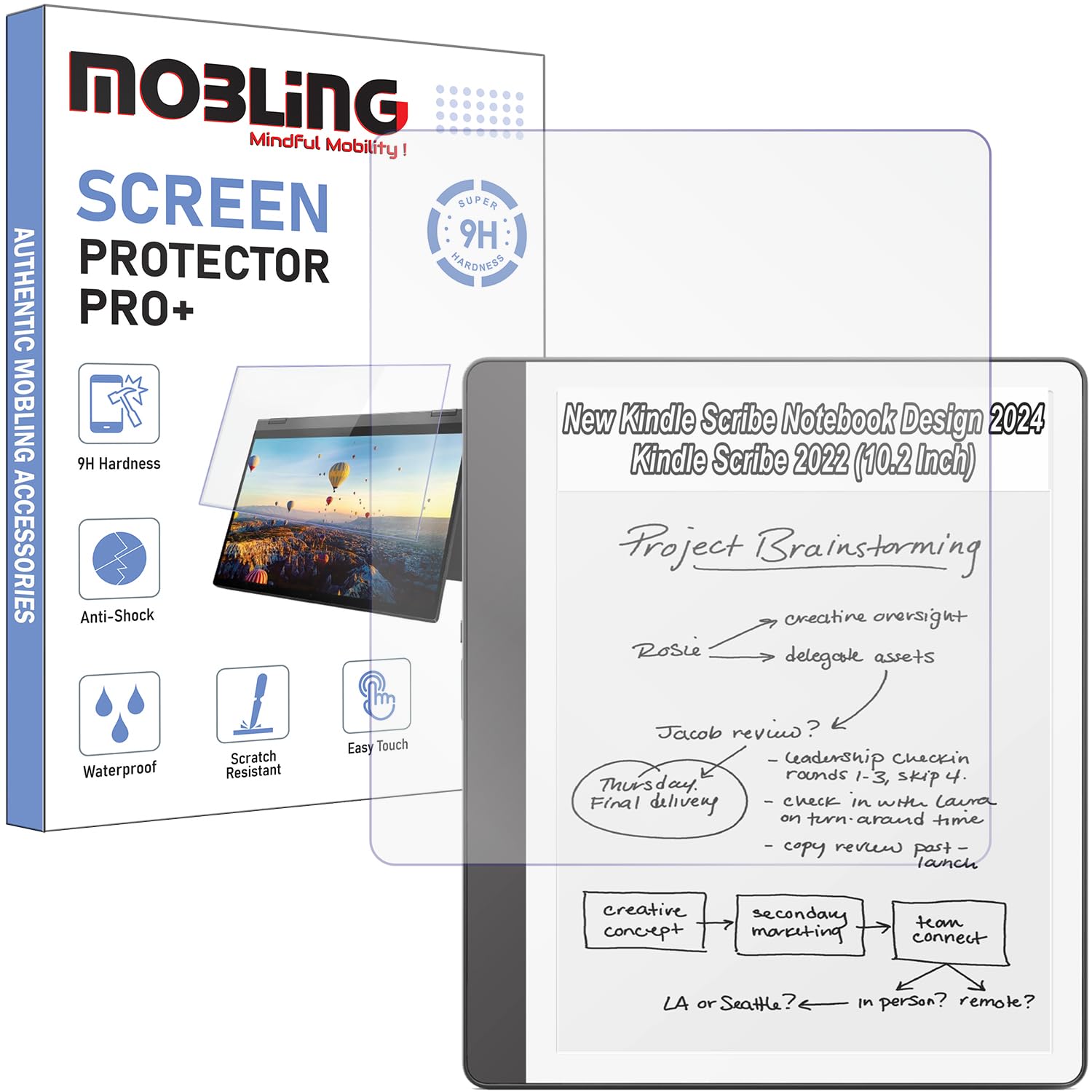 Screen Protector Compatible With Kindle Scribe 2022 10.2 Inch Tab/New Kindle Scribe Notebook Design 2024 10.2" Tablet Flexible Screenguard Not a Tempered Glass Screen Guard-image-47