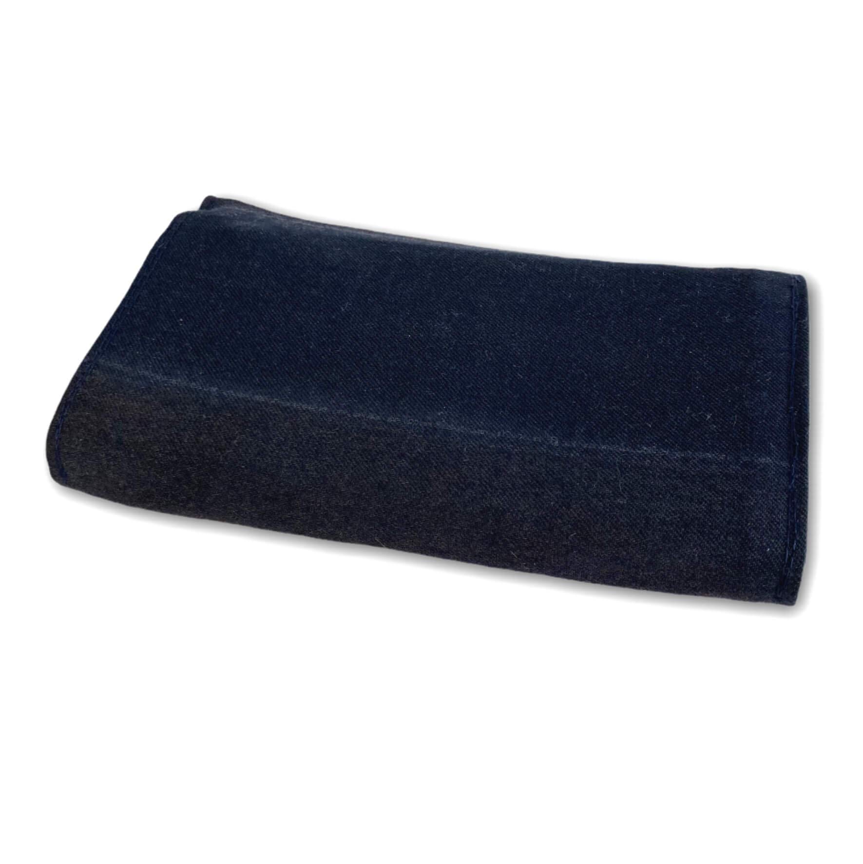 Feuerwehr Damen Geldbörse/GB-Dam-Navy/Portemonnaie Geldtasche Portjuchhe Brieftasche Geldbeutel / 17,0 x 9,5 x 3,5 cm/Original gebrauchter Feuerwehrkleidung