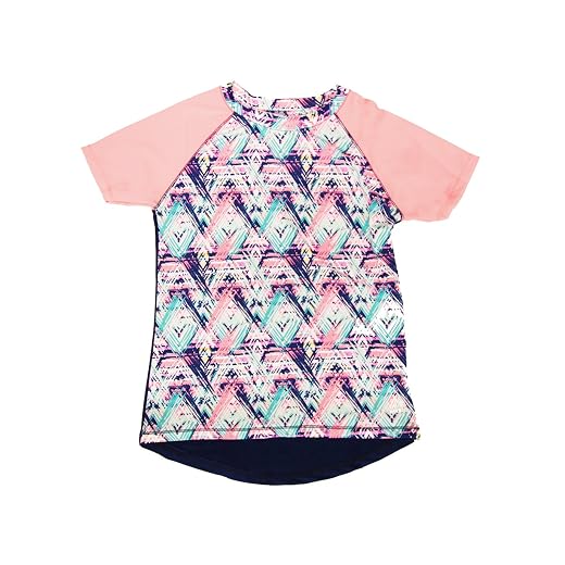 RBX Girls' Printed Performance Raglan Active Top